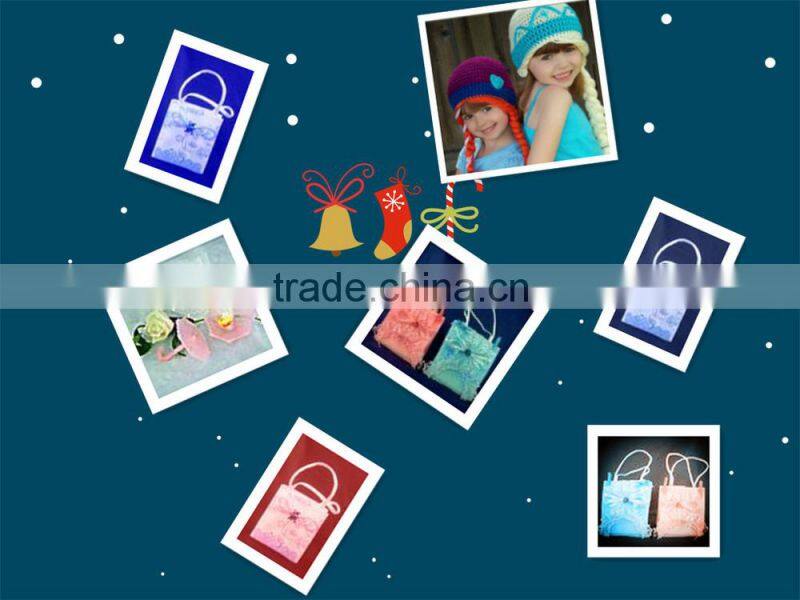 2016 best-selling pretty flower handbag no-woven fabric candy bag for wedding