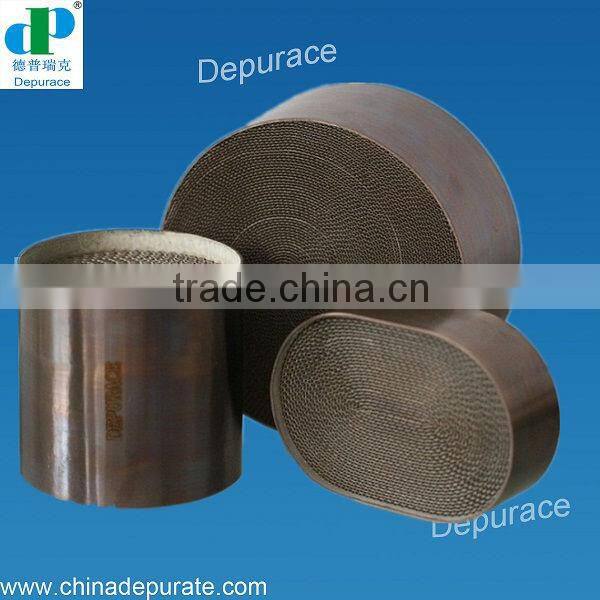 Auto engine exhaust system metal honeycomb catalytic converter