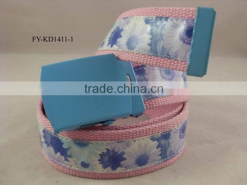 fashion canvas belt for girl