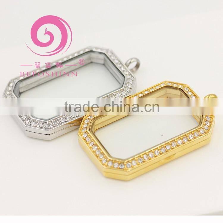 Hundreds of floating locket charms stainless steel necklaces & pendants