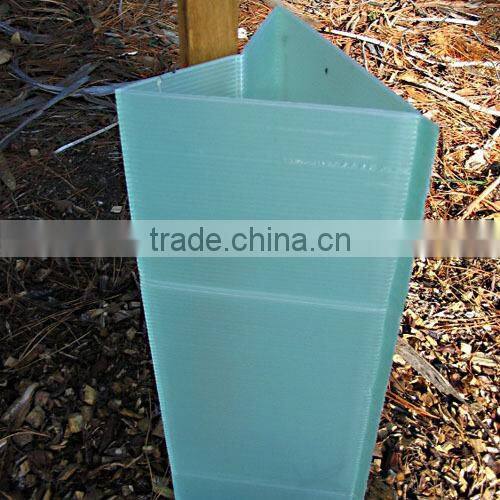 Light green corflute plant guard/vine wrap/tree guard/tree protector/shelter
