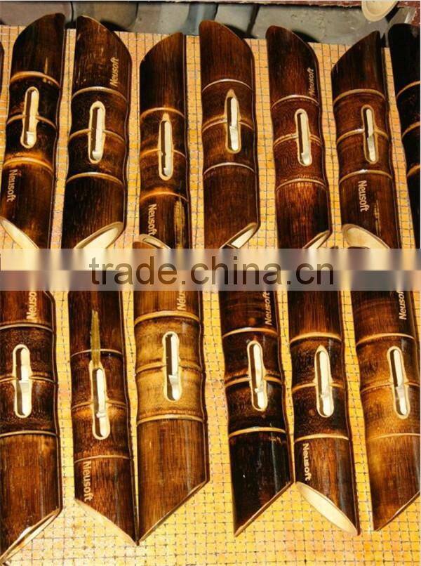 high quality manual portable mini bamboo speaker