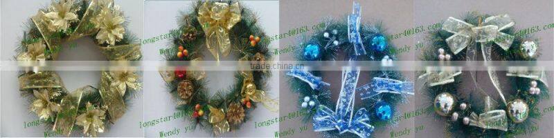 2016 Hot Sale PVC Artificial Christmas Wreath
