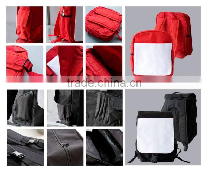 Sublimation blank children backpack school bag