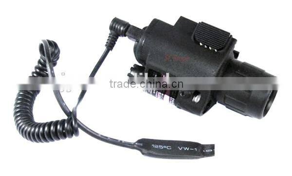 Tactical green and red Laser Sight with LED with rat tail pressure pad