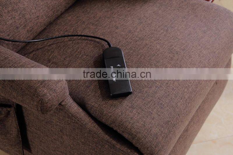 2016 modern and fashion European style fabric power lift chair for disable people