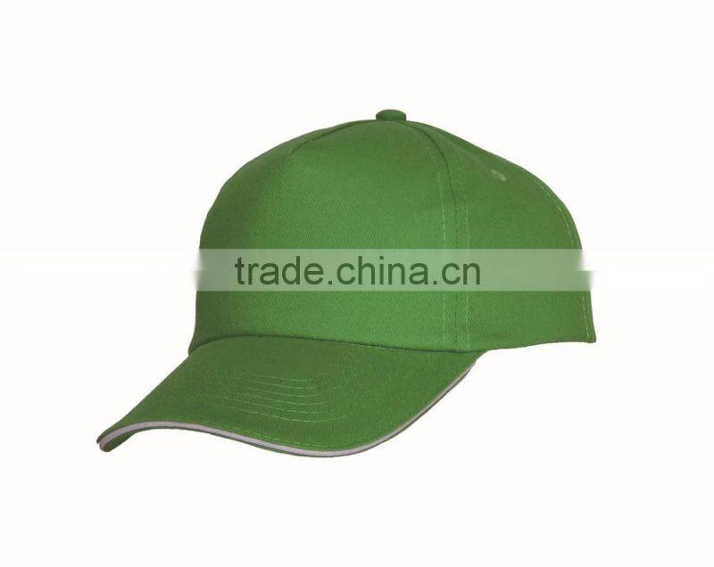 100% cotton twill 5 panel baseball cap