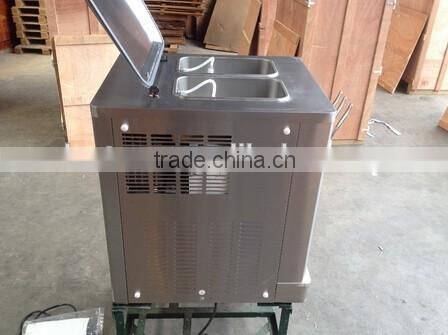 Digital automatic soft ice cream machine making 3 flavors 1.7kw