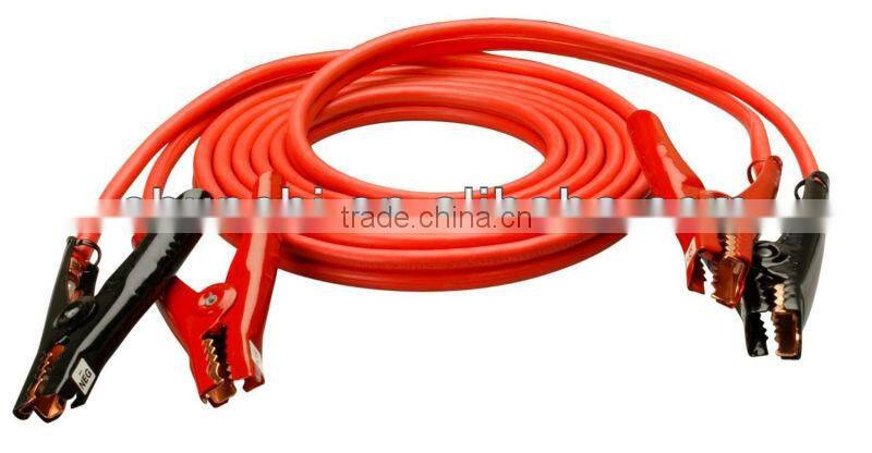 Heavy-Duty 4-Gauge Auto Battery Booster Cables with Polar Glo-Watt Clamps (20 Feet)