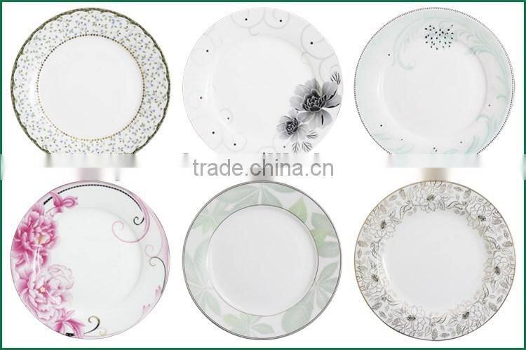 Wholesale white cheapest customized porcelain round dinner plate