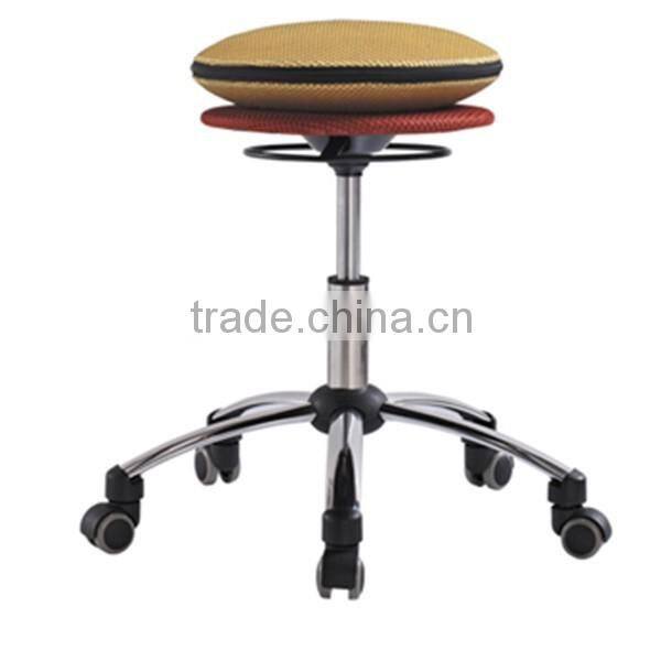 Mini wheel stool chair for lab without armrest