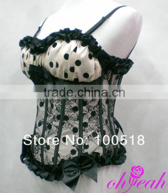 Latest design overbust sex lady corset dance top