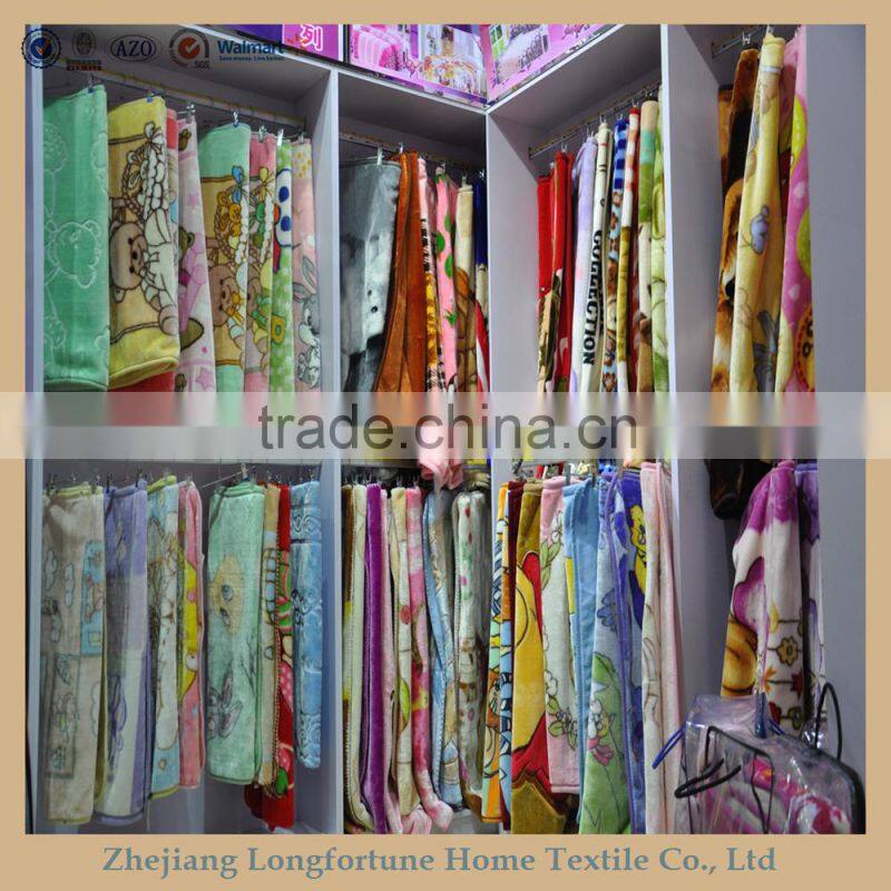 100%polyester Manufactory wholesale cartoon flannel&sherpa baby toys animal printed mink blanket