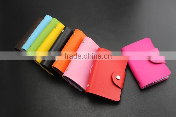 faux leather card Holder Bags Leather 24 Credit Card