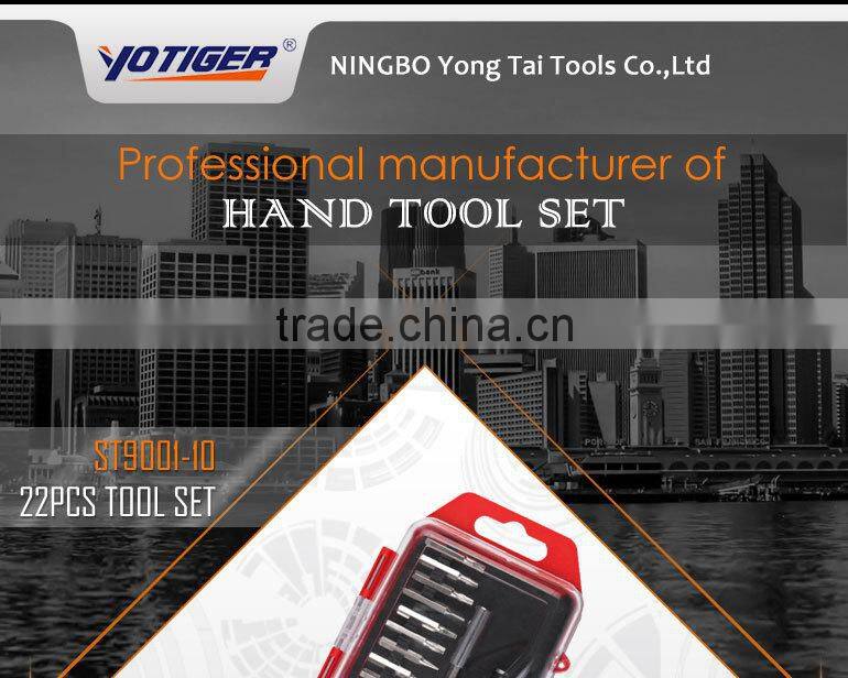22PCS tool kits in case,Promotional pocket precision screwdriver