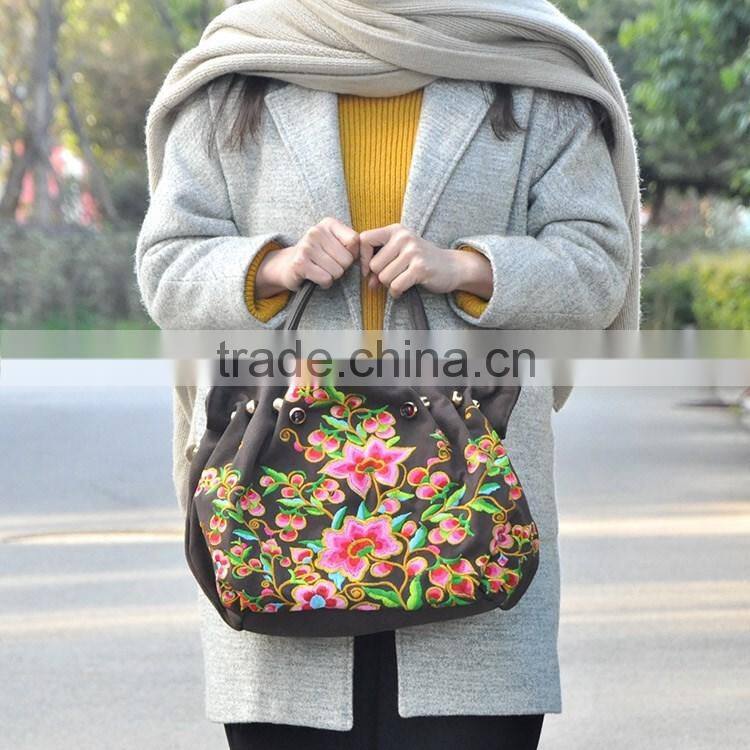 Vintage handbags shoulder bag big size for ladies high quality canvas handbag women