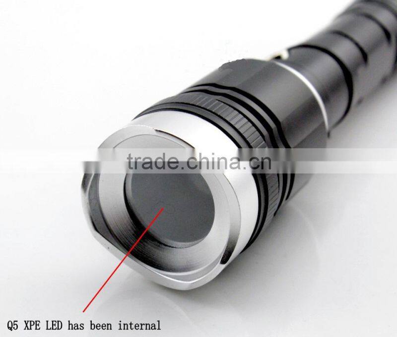 aluminum magnetic rechargeable led flashlight