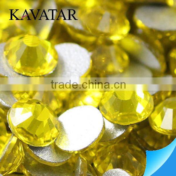 Champagne color bling nail art rhinestone