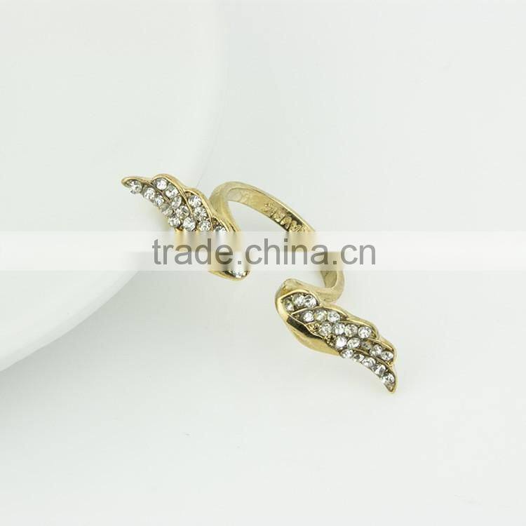 Fashion engagement ring jewellery wing rings
