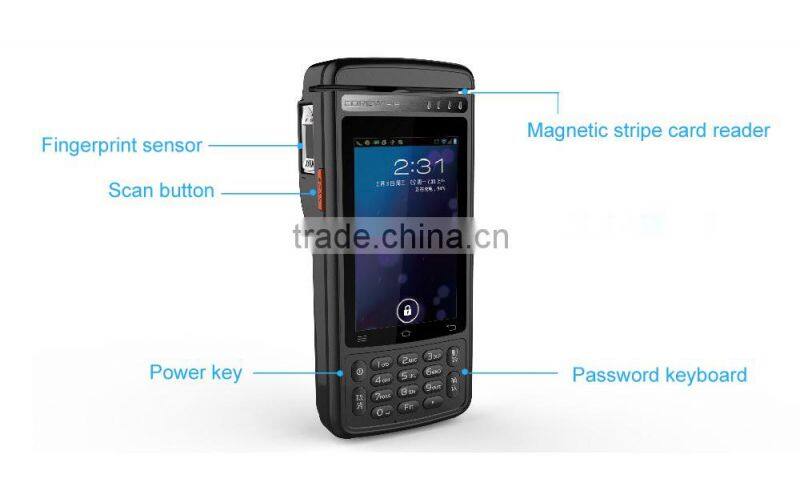Newest 4G LTE Touch Screen 58mm Thermal Printer NFC Reader Android pos terminal with printer