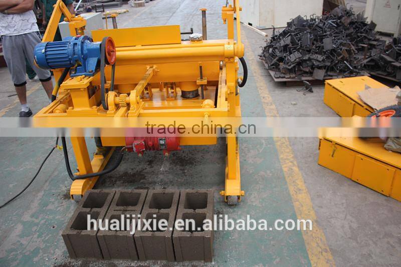 small manual concrete hollow block making machine for sale,cement block maker price with good quality
