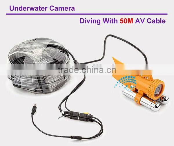 CCTV Underwater inspection with DVR and 20m Cable Rotate at 360 Degree 7"LCD Screen 1/3 SONY EFFIO 420 TVL Camera