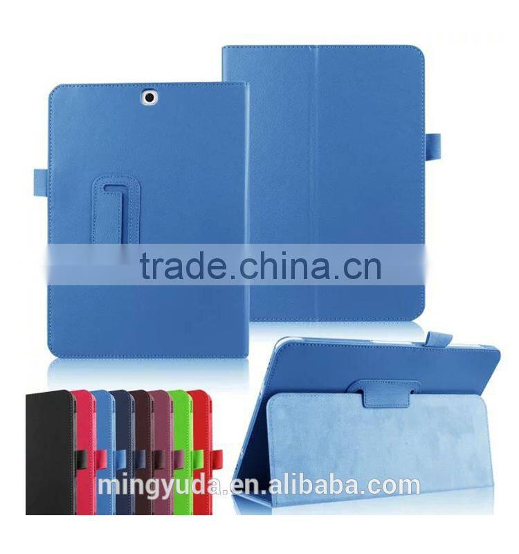 OEM Factory Supply Hight quality back fort function leather case cover for galaxy pad