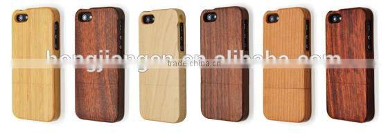 MOBILE PHONE CASE CUSTOMIZED in natural solid wood finish