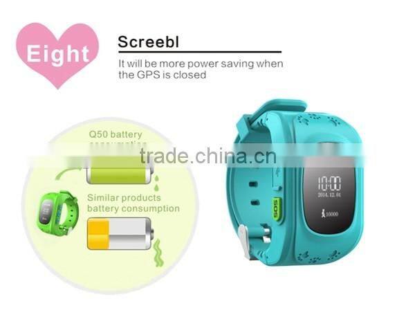 Factory Direct Sale Smart Watch Kids GPS Watch Tracker Q50