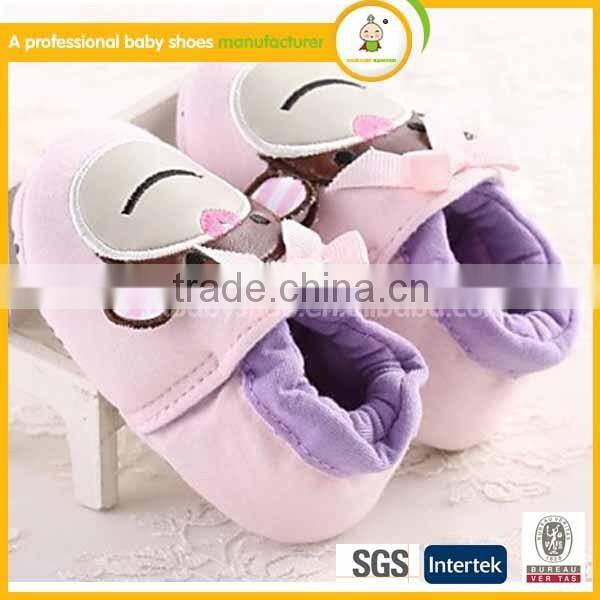 Cartoon animal shoes best quality 2015 cheap fashion dress baby shoes