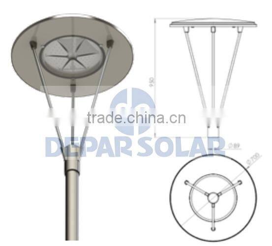 80W Led Park Garden Shopping Mall Plaza Light Luminaire Pole 6mt 220VAC