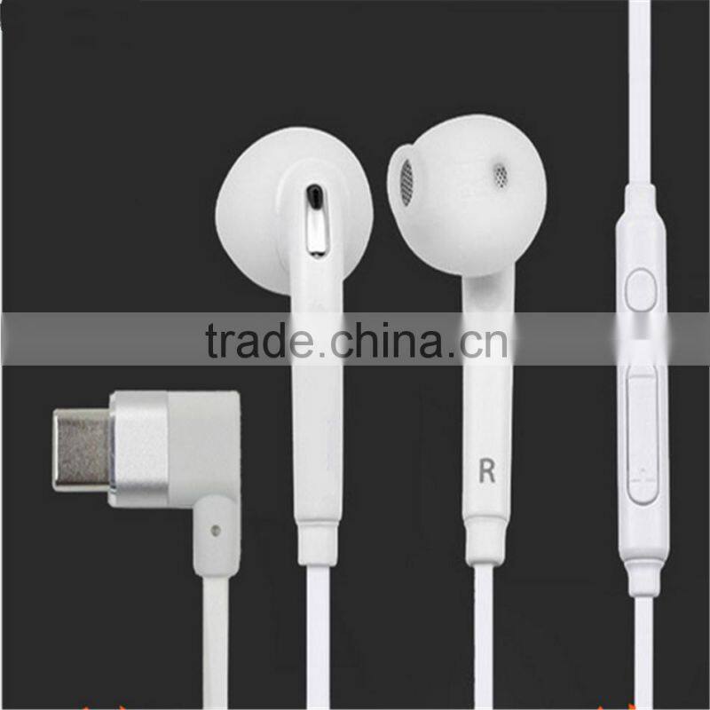 Manufacturer high quality wired stereo type-c earphone