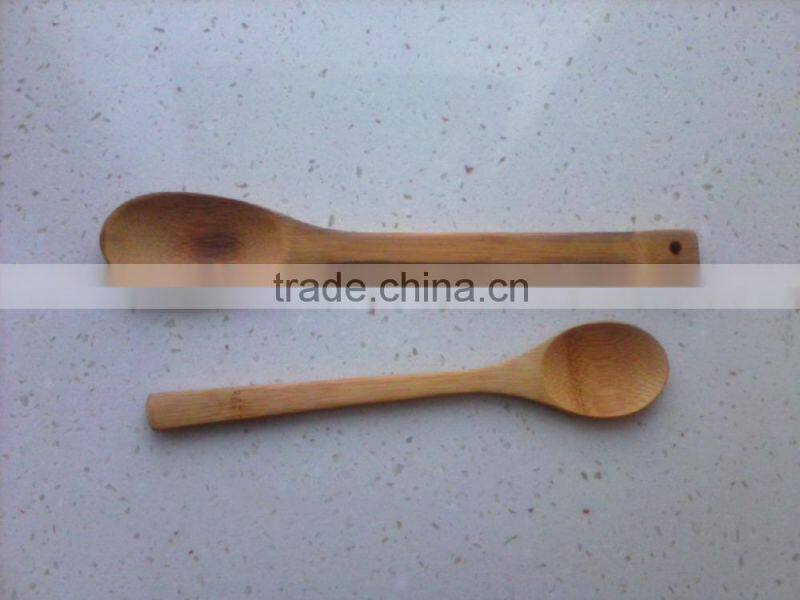 18cm hot sell bamboo wooden spoon for kids