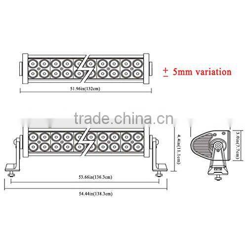 Penton 3Wx100pcs led light bar waterproof IP67 300W 4X4 52inch led light bar for 2007-2015 Jeep Wrangler