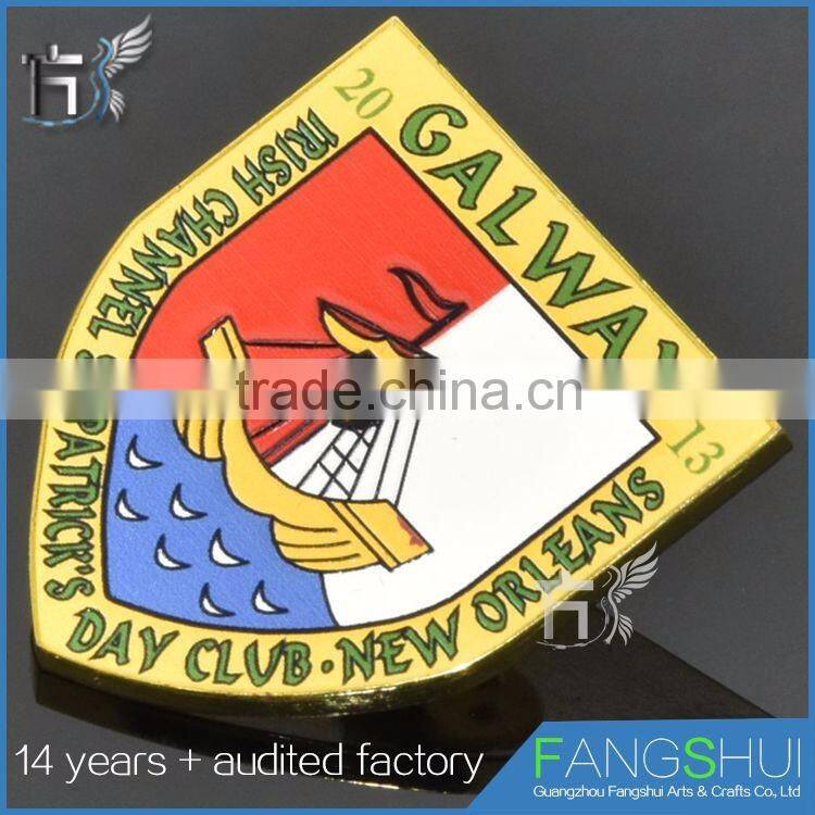 Fast delivery badge emblem metal pin badge badge maker wholesale