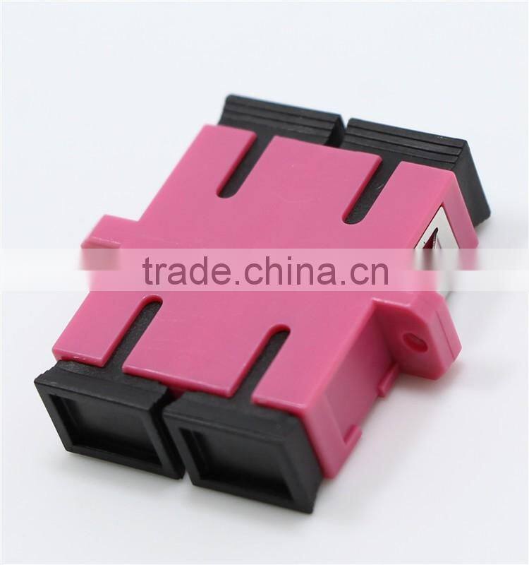 OM4 SC DX fiber optic adapter