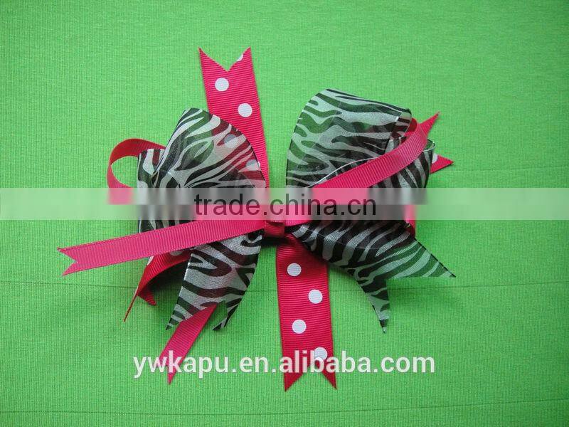 Popular new style lovely ribbon bow for girl