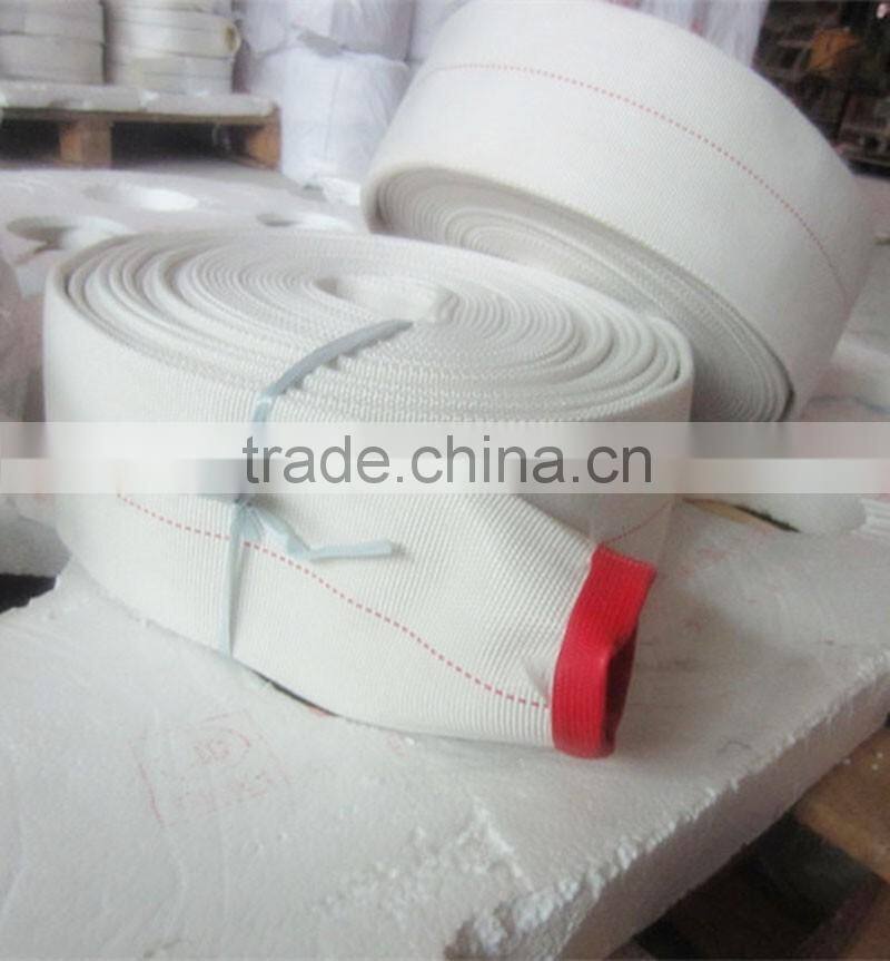Canvas fire hose, 3 inch rubber fire hose