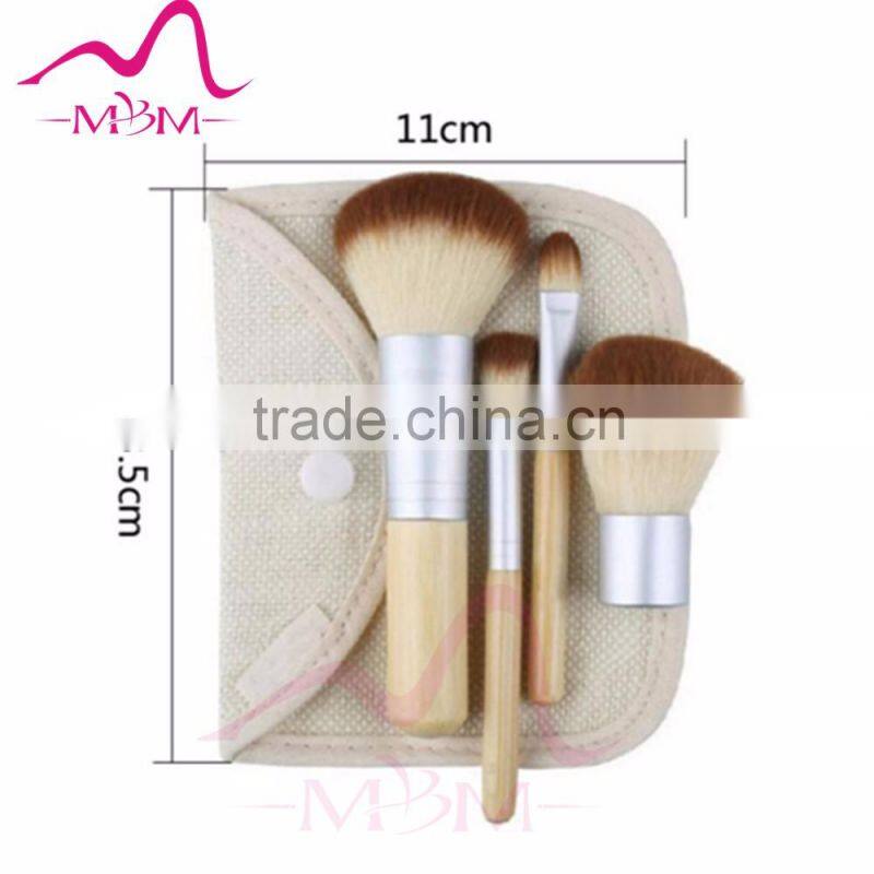 Private Label Elegant 4 Piece Basic Professional Makeup Brushes