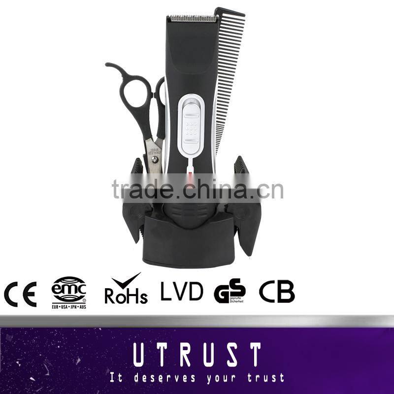New coming Male Gender Black Rechargeable Hair Trimmer Set China with Hair Clipper Machine JBG-868