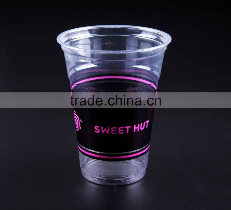 Hot sale 16oz 500ml disposable plastic cup hot&cold drink cup with lid