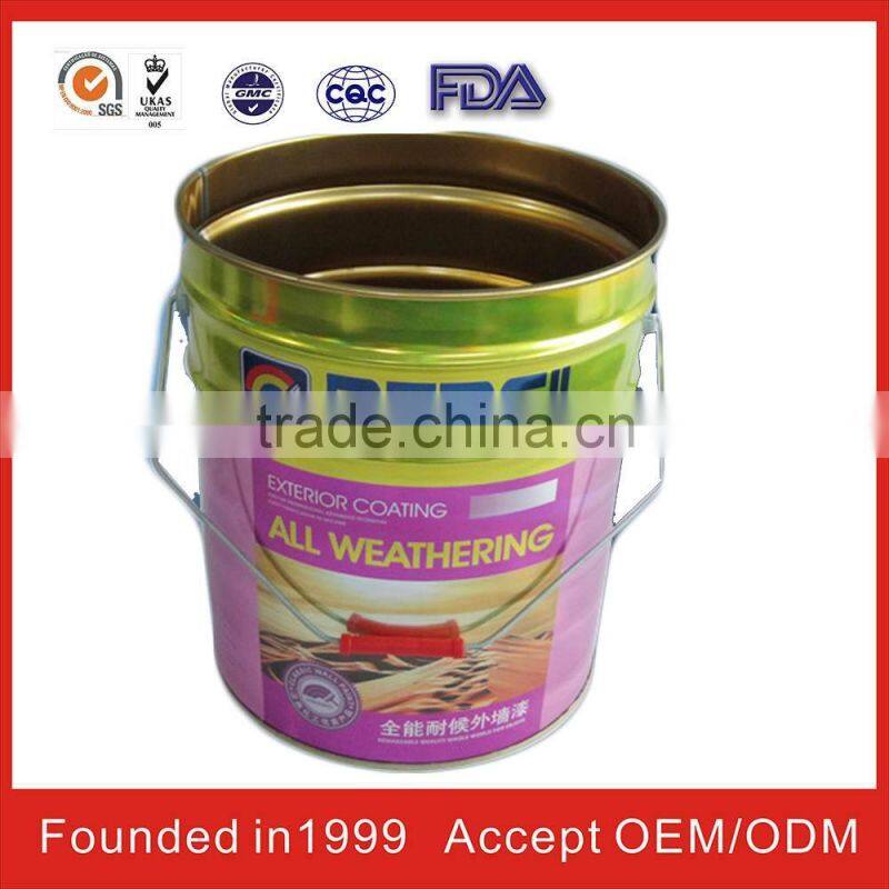 1.5L tall round tin cans in packaging boxes with Chemical fluid for UN,ISO,SGS,CQC
