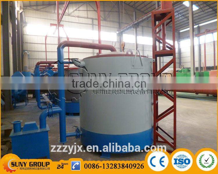 Hoist type wood log charcoal kiln manufacturer