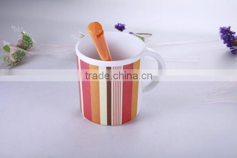 food grade light weight melamine white mug with handle for kids