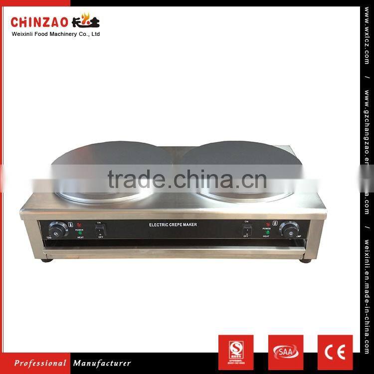 Commercial Electric Double Crepe Maker Pancake Making Machine