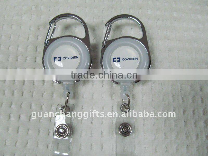 metal yoyo id badge reel