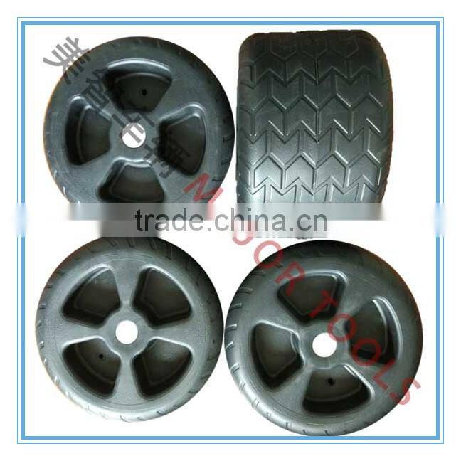 10 inch PE tyre plastic blowing wheel for special use