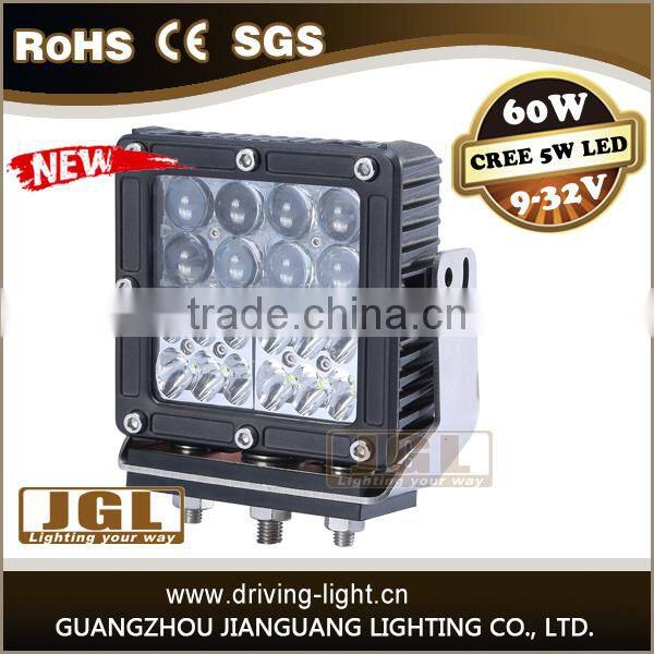 2015 waterproof ip67 high quality led lights 12v 24 volt truck lights 6 inch 60w led work light