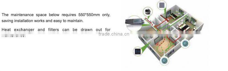 Recovery ventilator DC roof-centrifugal type exhaust air extractor,xhbq-d1.5dct