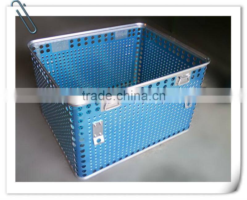 Aluminum basket/container, medical sterilization tools